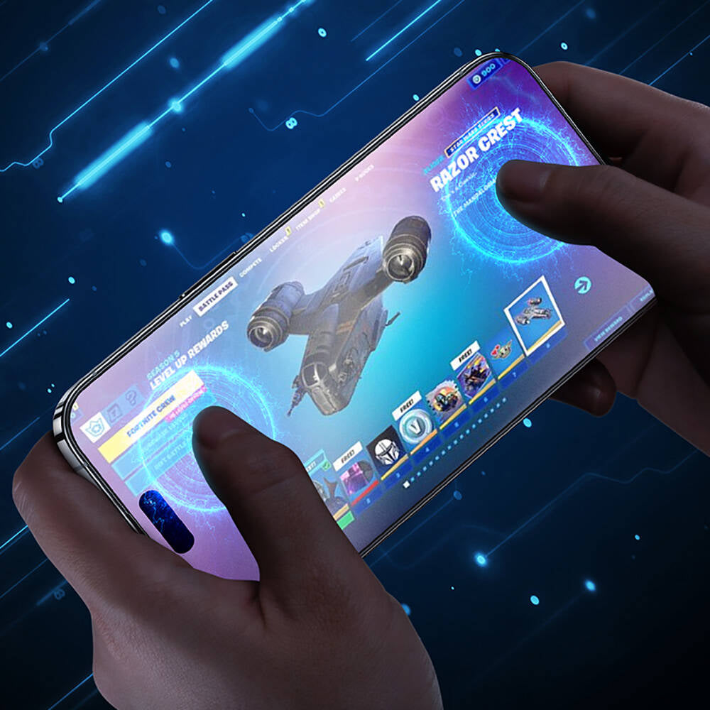 Benks JoyTouch iPhone 14 Pro Max Mat Oyun Ekran Koruyucu + Kolay Uygulama Aparatı Benks JoyTouch iPhone 14 Pro Max Mat Oyun Ekran Koruyucu + Kolay Uygulama Aparatı
